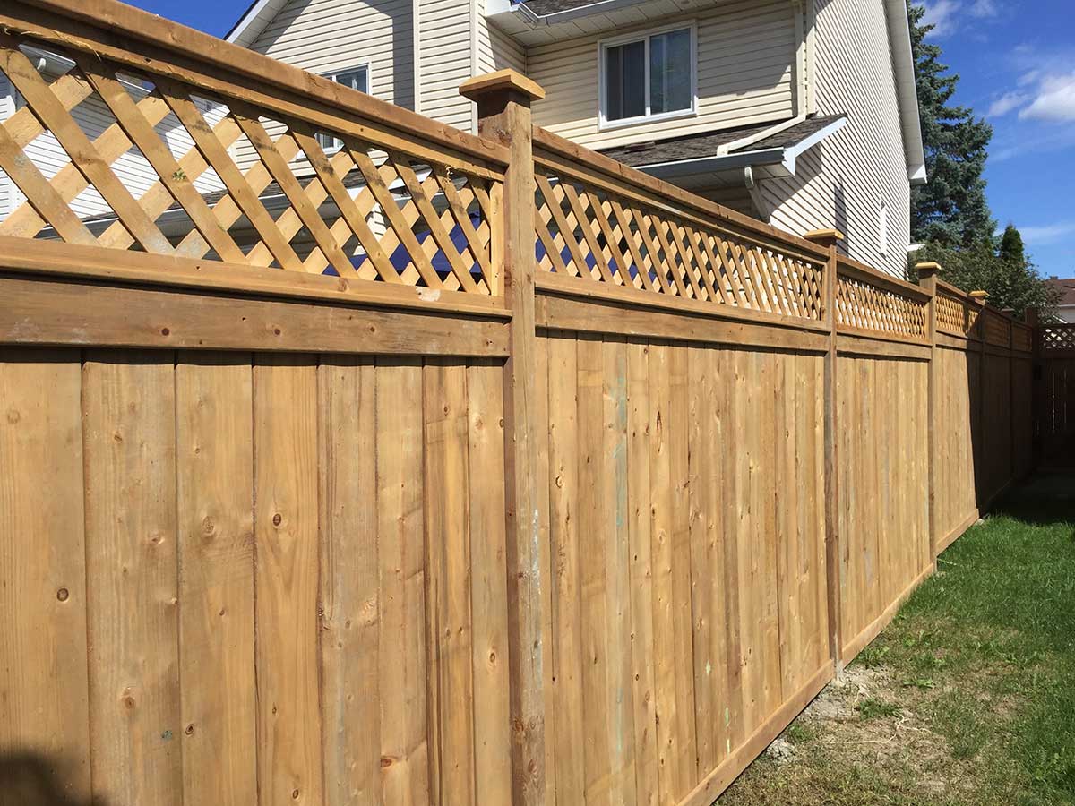 Treated 2025 wood fencing