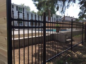 wrought iron residential fence