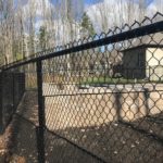 new backyard chain link fence