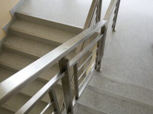 aluminium railing close up image